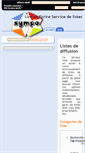 Mobile Screenshot of lists.lire-et-ecrire.be